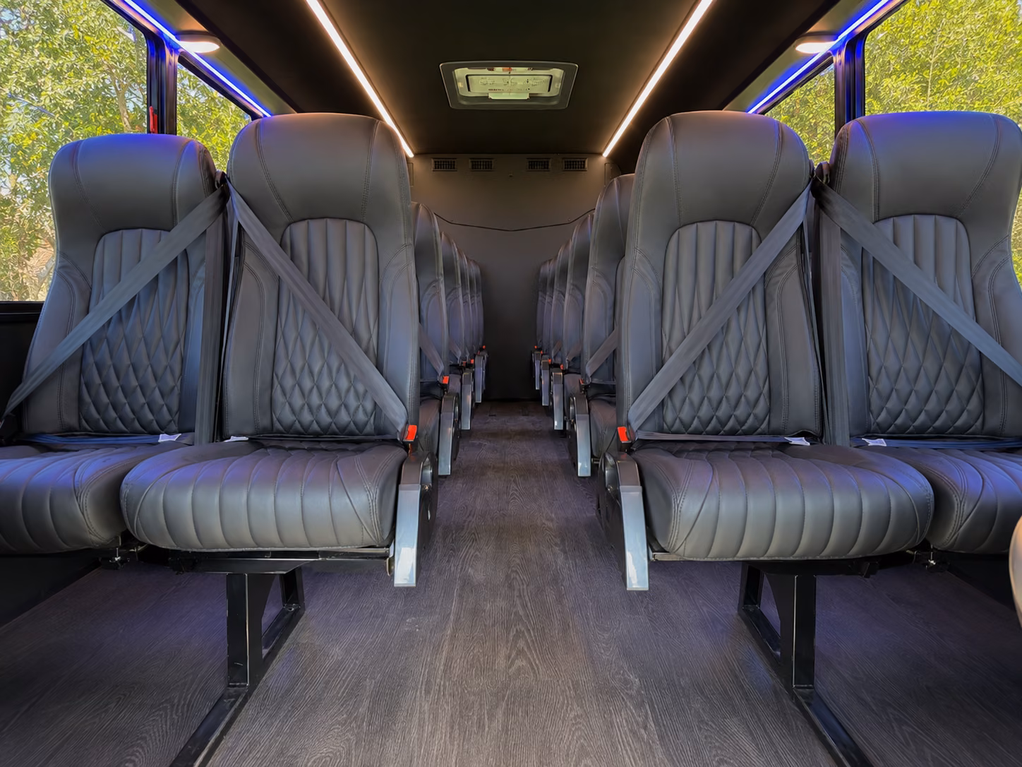 santa cruz 18 passenger minibus interior