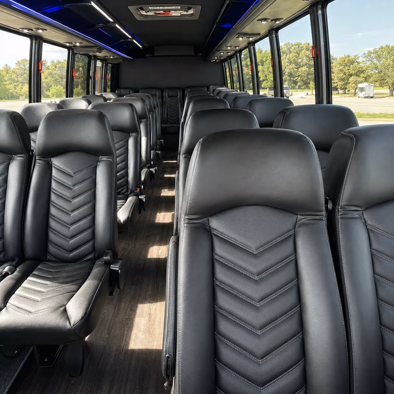 santa cruz 35 passenger minibus interior
