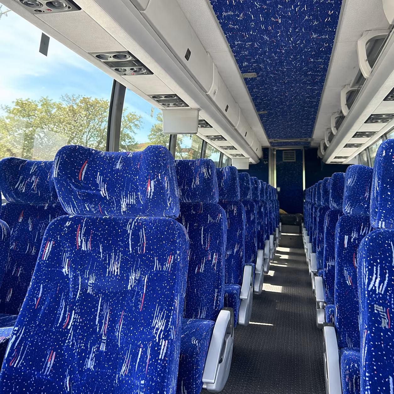 santa cruz 56 passenger charter bus interior