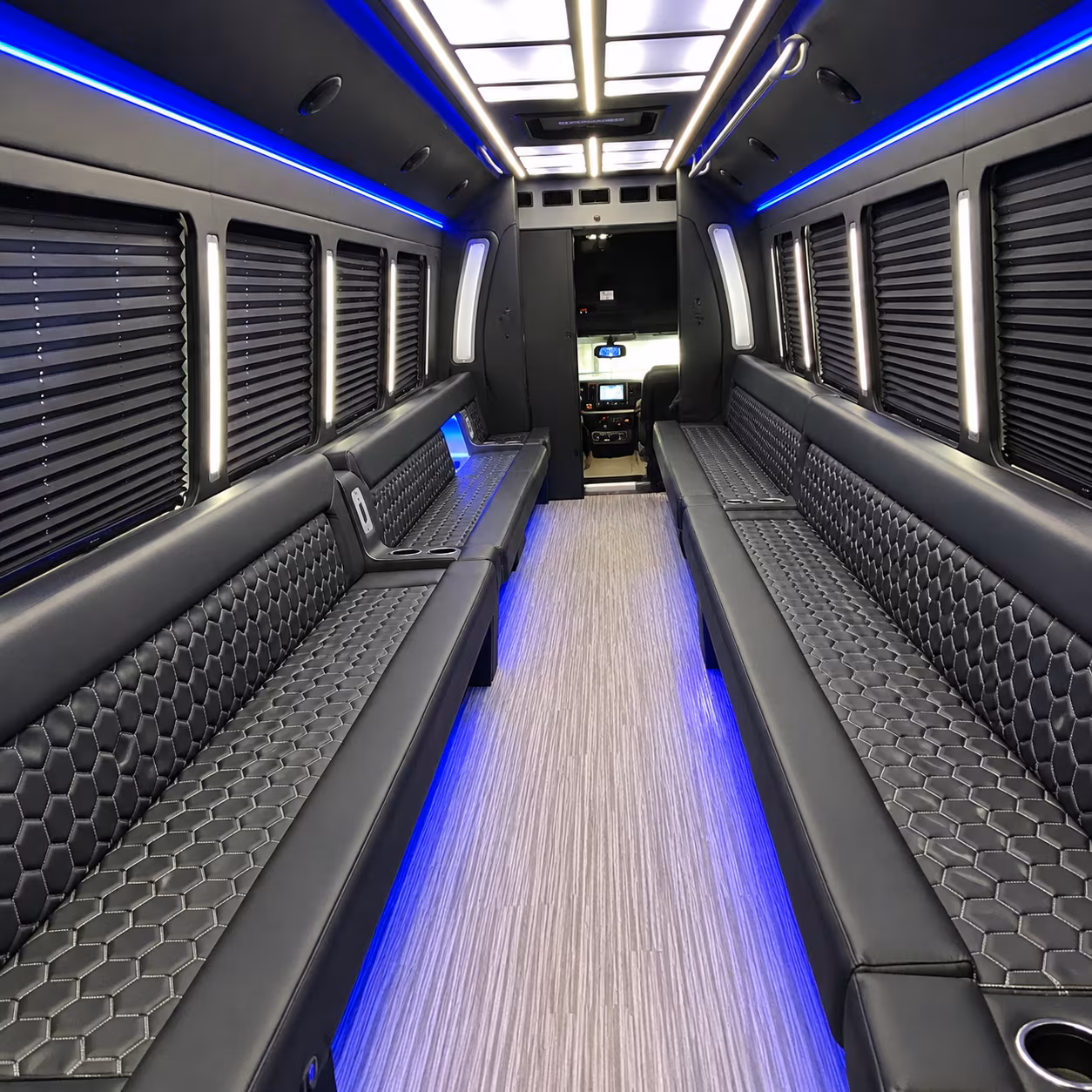santa cruz party bus interior