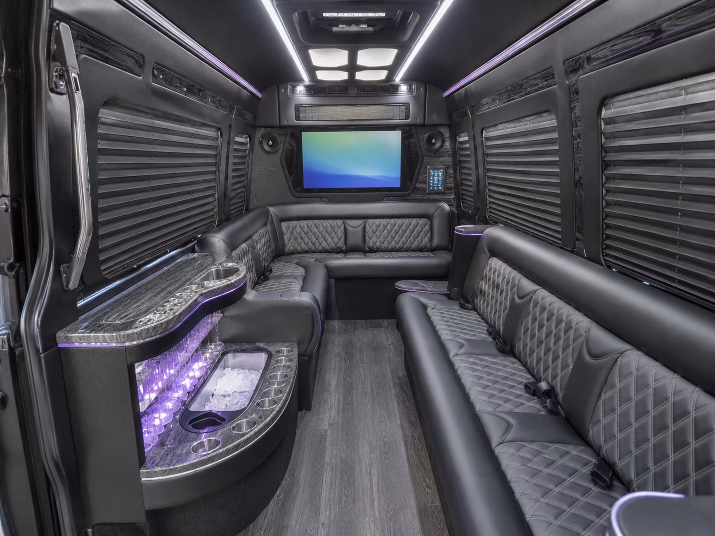 santa cruz sprinter limousine interior