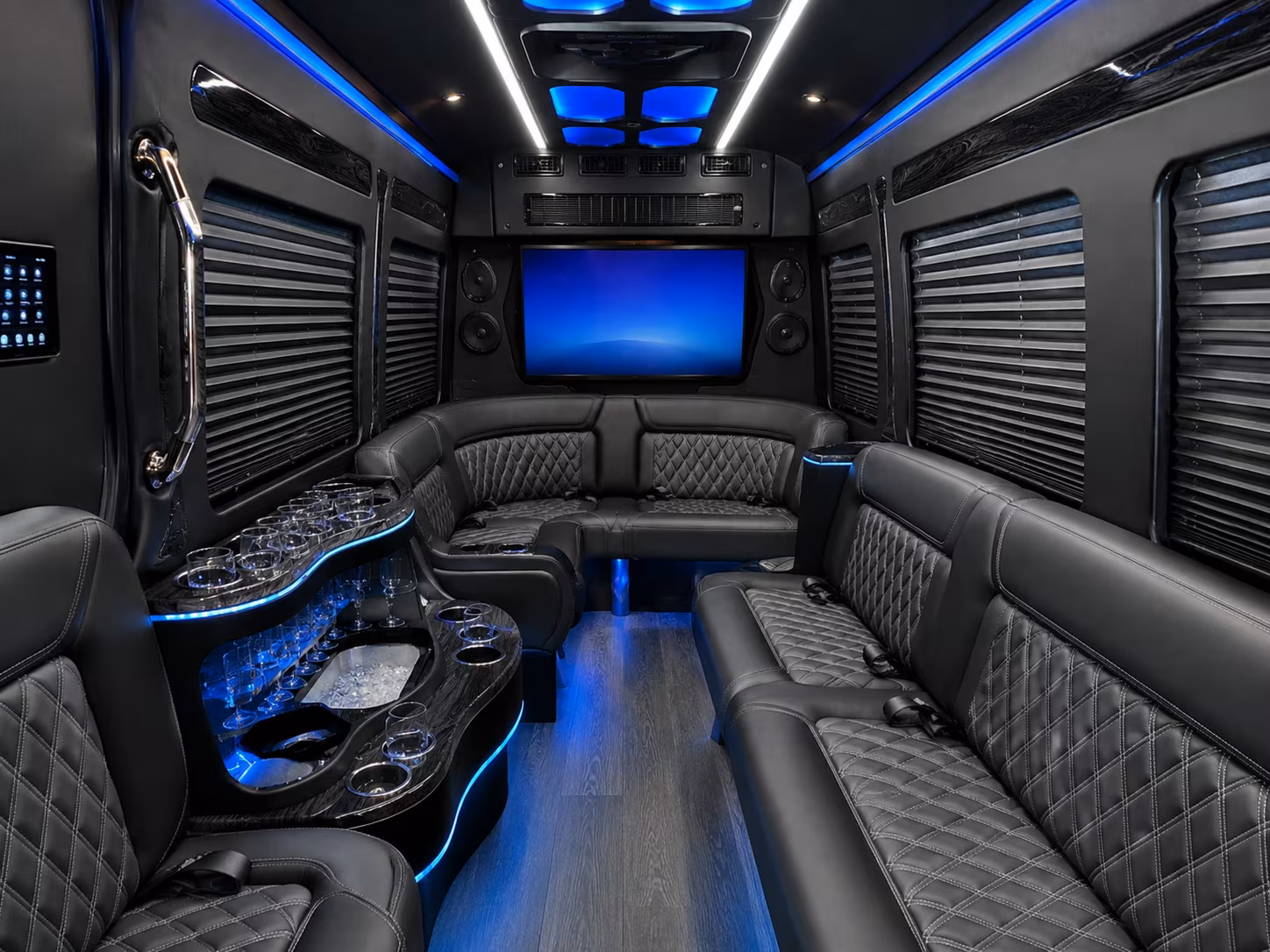 sprinter vans and minibuses for santa cruz wedding party runs